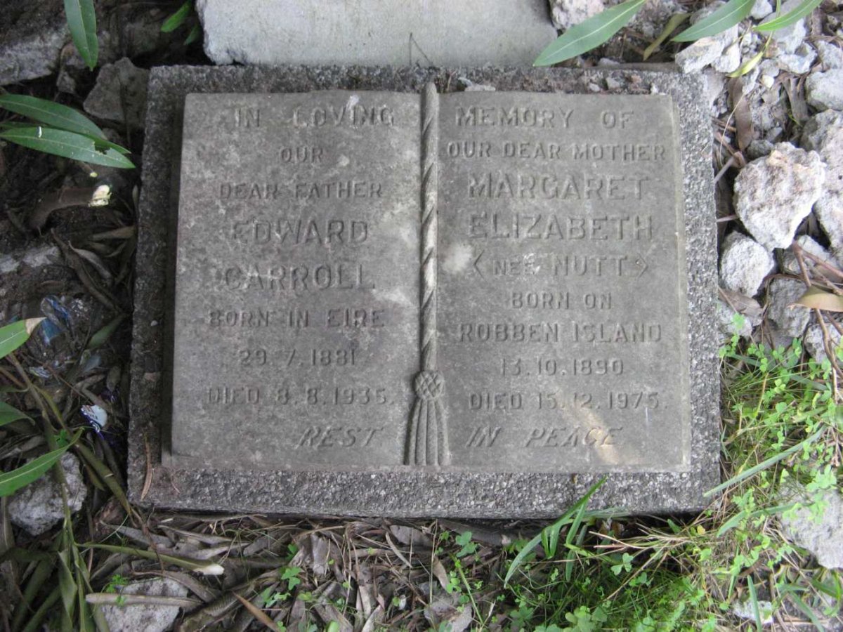 CARROLL Edward 1881-1935 &amp; Margaret Elizabeth NUTT 1890-1975