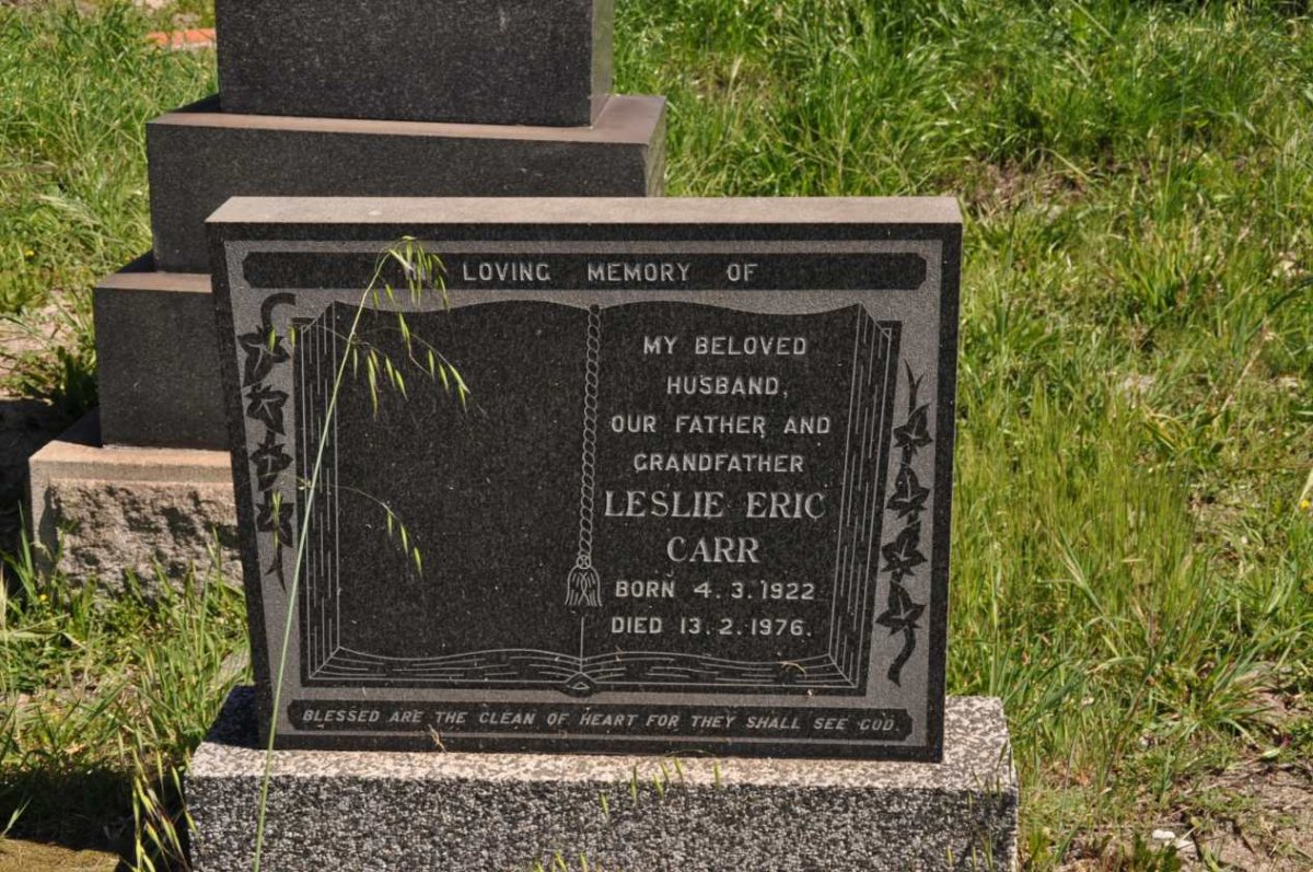 CARR Leslie Eric 1922-1976