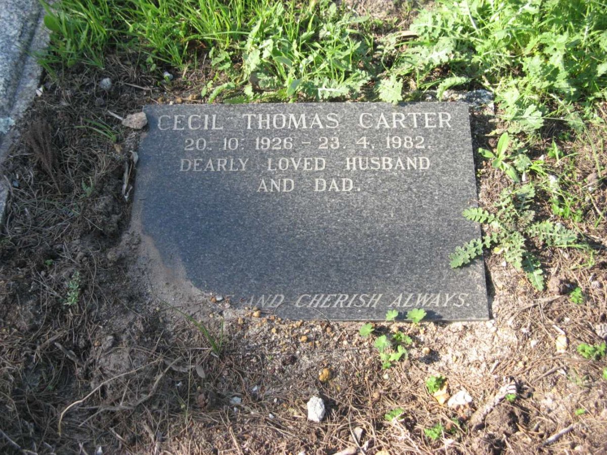 CARTER Cecil Thomas 1926-1982