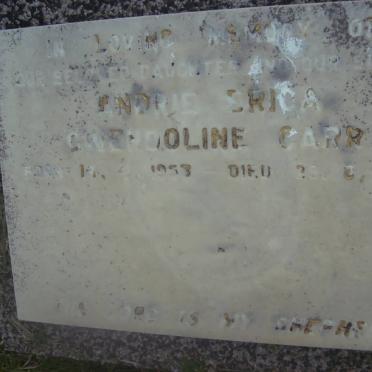 CARR Andrie Erica Caroline 1952-1972