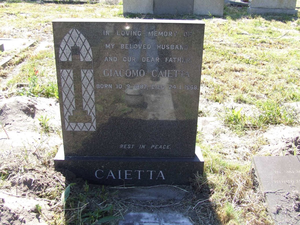 CAIETTA Giacomo 1887-1968