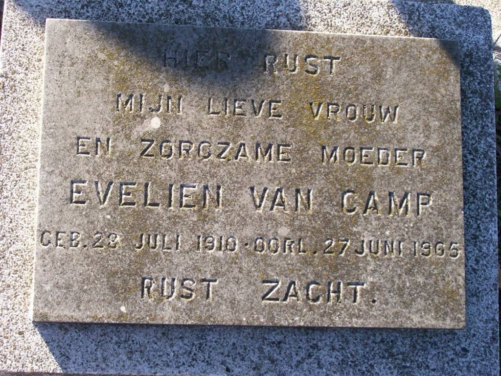 CAMP Evelien, van 1910-1965