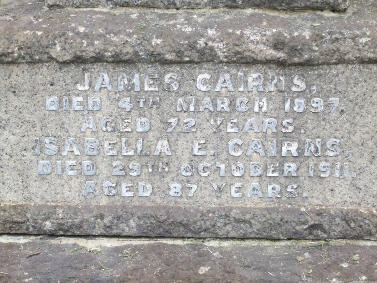 CAIRNS James -1897 &amp; Isabella E. -1911