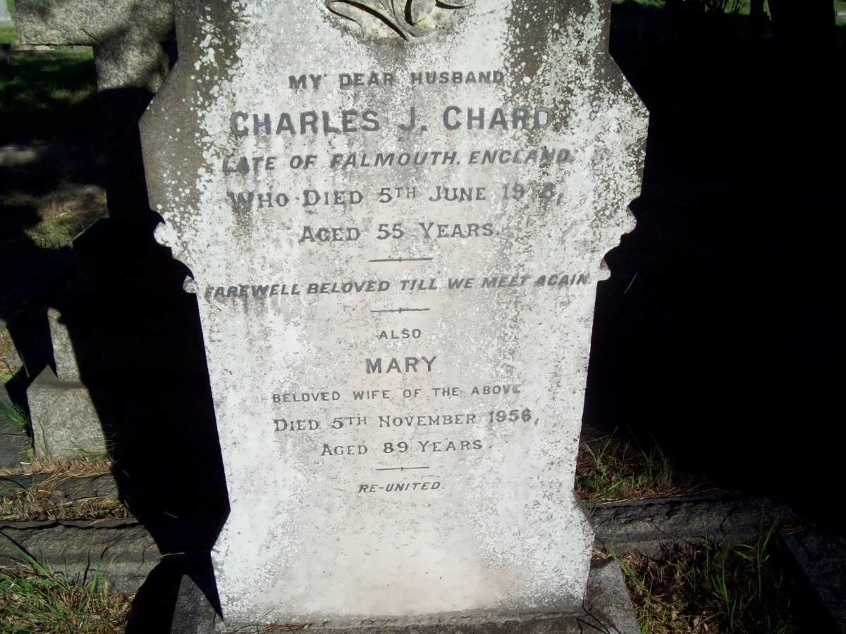CHARD Charles J. -1918 &amp; Mary -1956