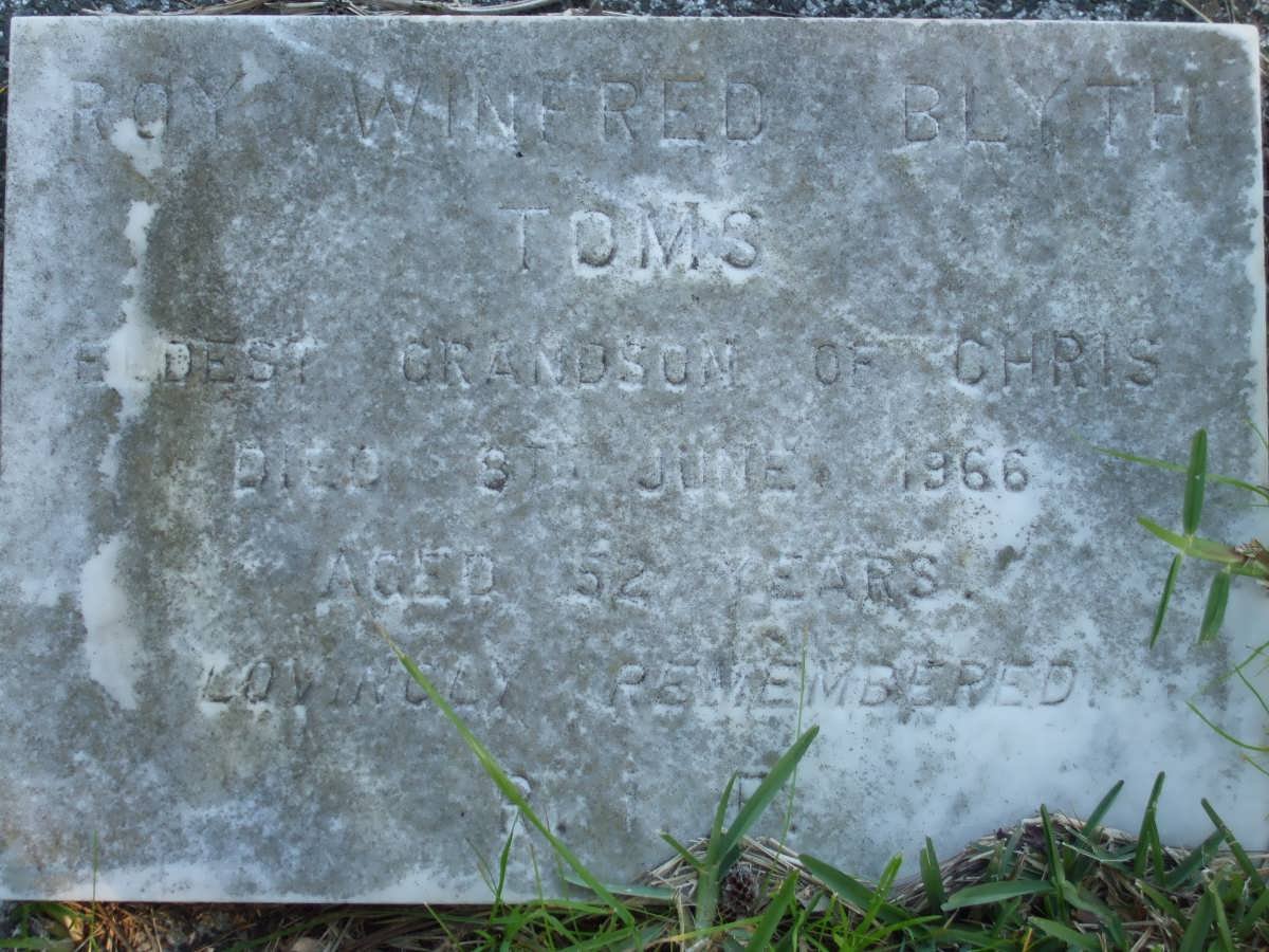 TOMS Roy Winfred Blyth -1966