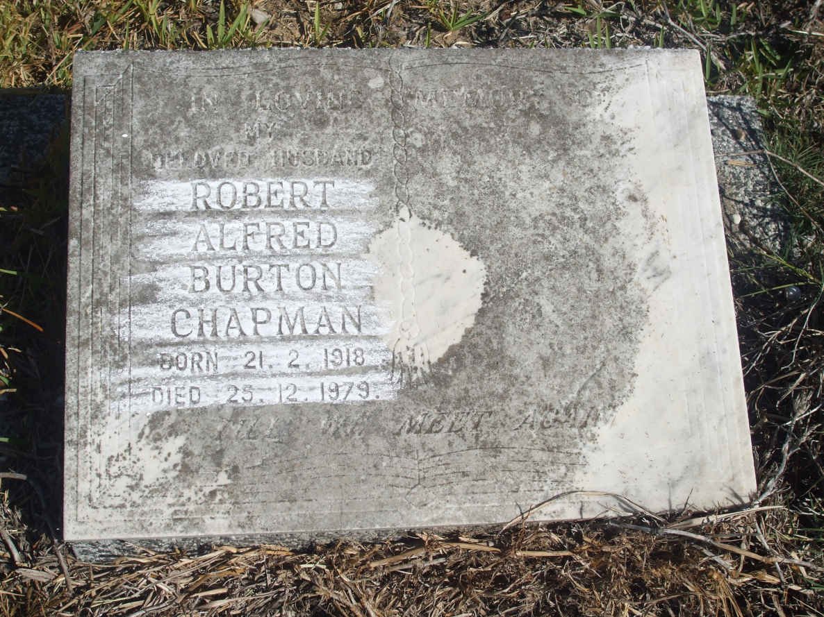 CHAPMAN Robert Alfred Burton 1918-1979