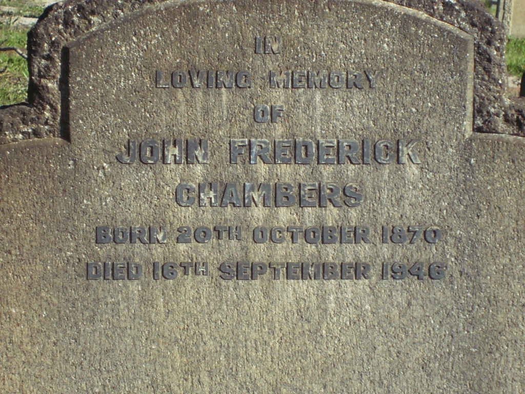 CHAMBERS John Frederick 1870-1946