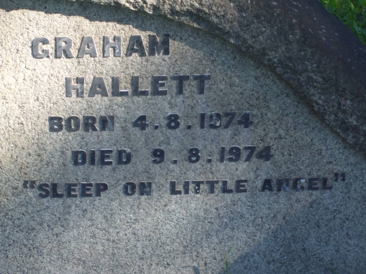 HALLETT Graham 1974-1974