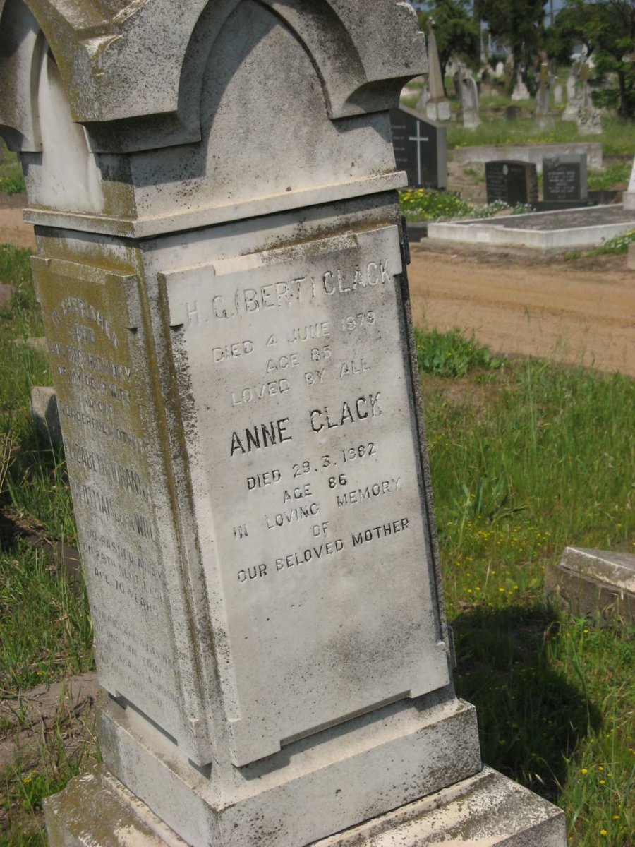 CLACK H.G. -1979 &amp; Anne -1982
