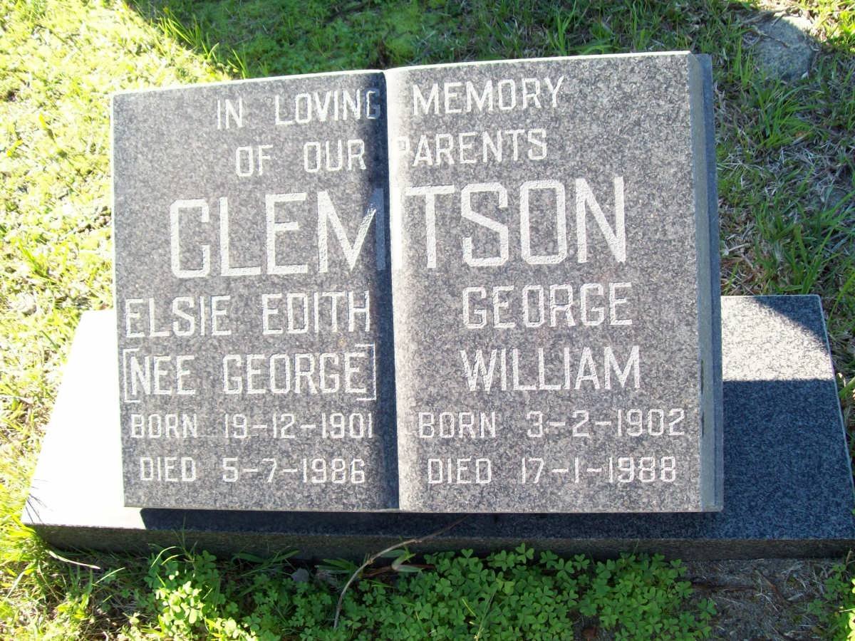 CLEMITSON George William 1902-1988 &amp; Elsie Edith GEORGE 1901-1986