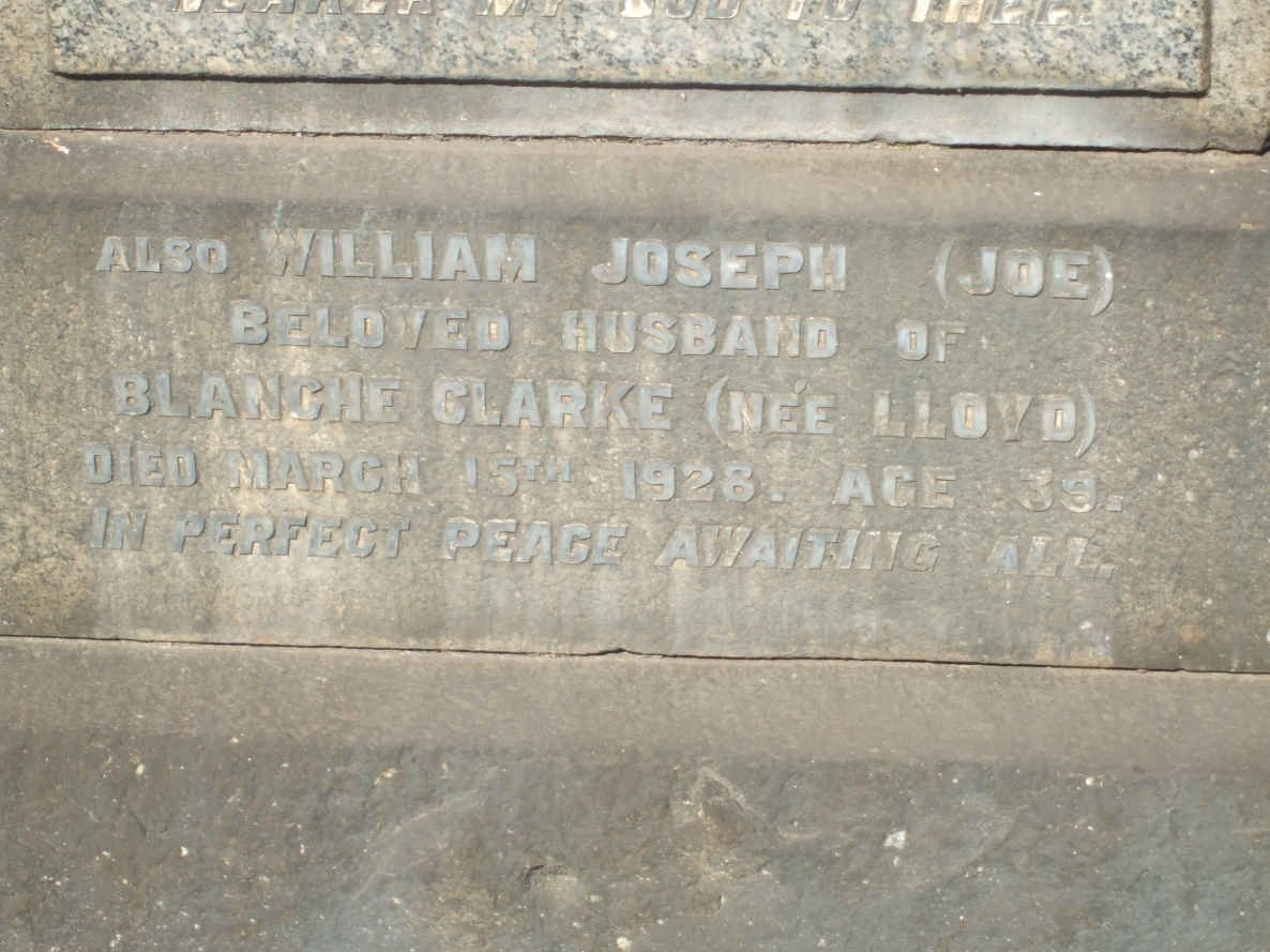 CLARKE William Joseph  -1928