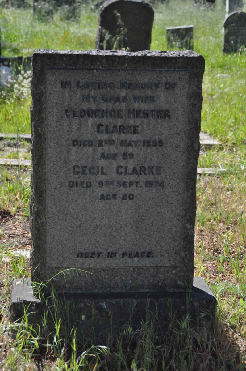 CLARKE Cecil -1974 :: CLARKE Florence Hester -1955