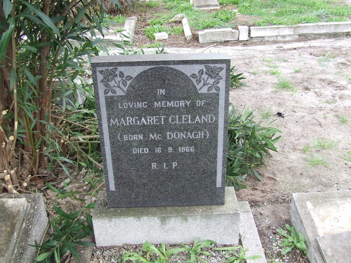 CLELAND Margaret nee McDONAGH -1966