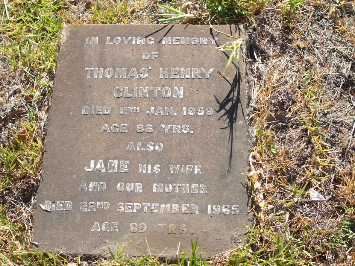 CLINTON Thomas Henry -1959 &amp; Jane -1965
