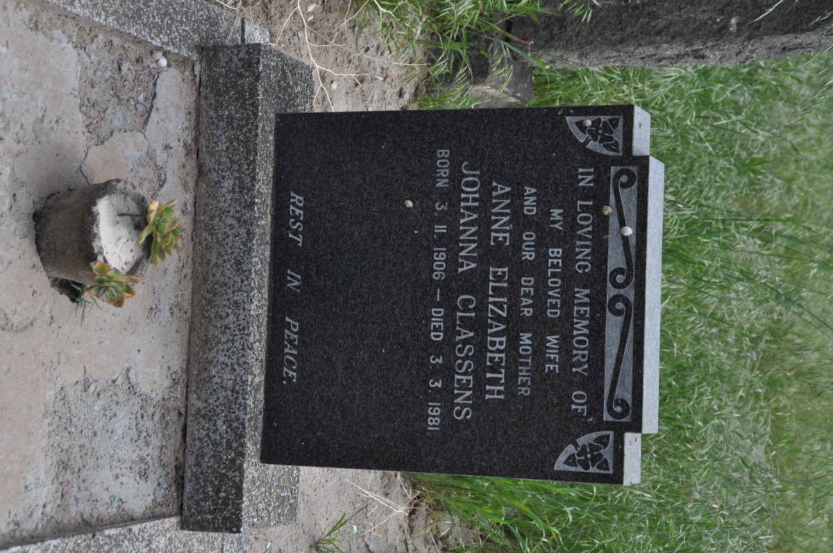 CLASSENS Anne Elizabeth Johanna 1906-1981