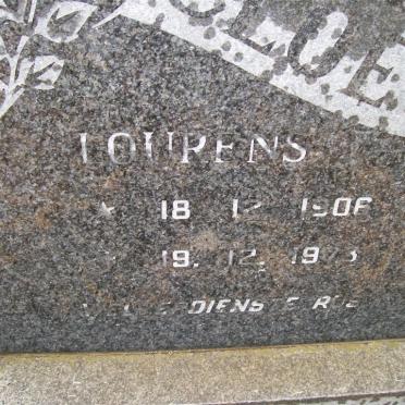 CLOETE Lourens 1916-1973