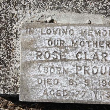 CLARKE Rose nee PROUD -1967