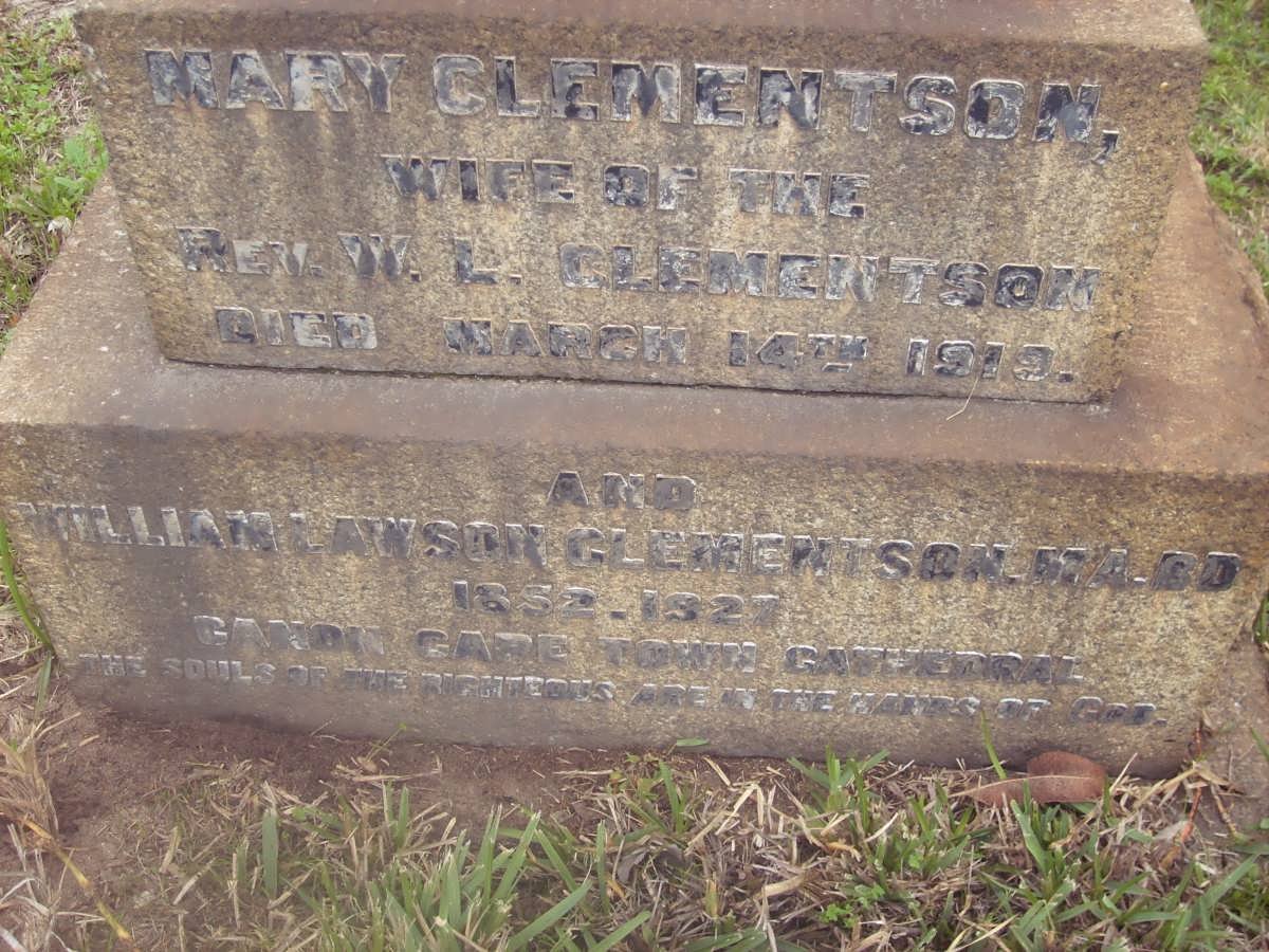 CLEMENTSON William Lawson 1852-1927 &amp;  Mary -1919