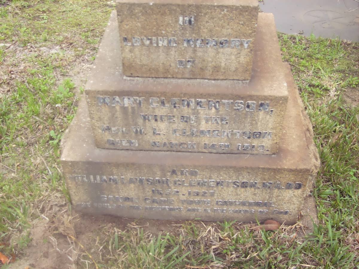 CLEMENTSON William Lawson 1852-1927 &amp;  Mary -1919