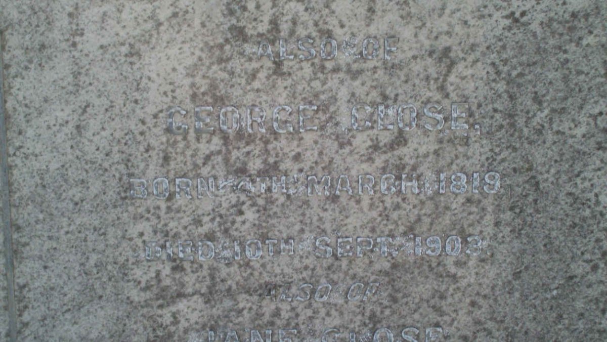 CLOSE George 1891-1903