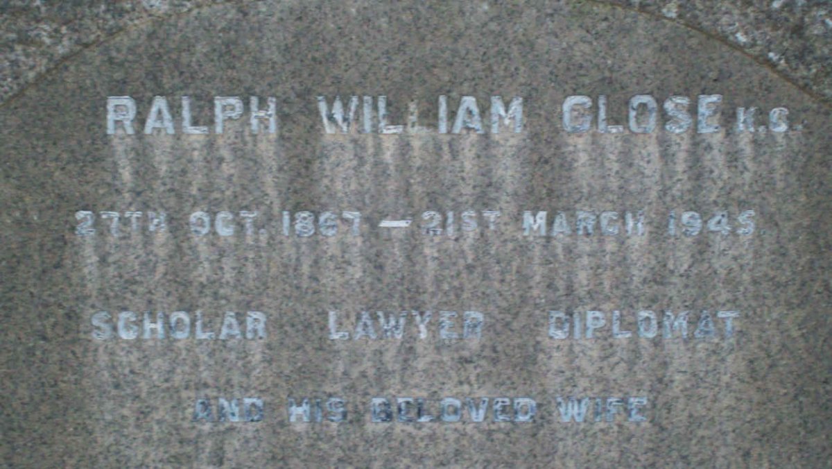 CLOSE Ralph William 1857-1945
