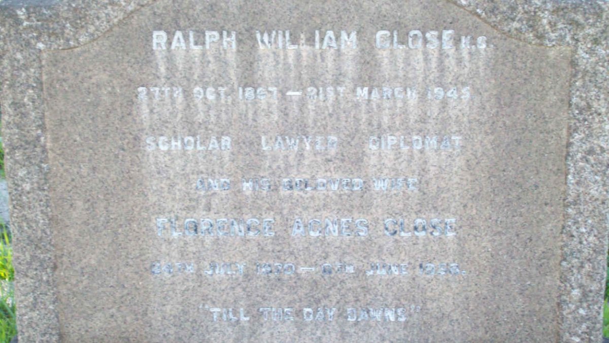 CLOSE Ralph William 1857-1945 &amp; Florence Agnes 1870-1958