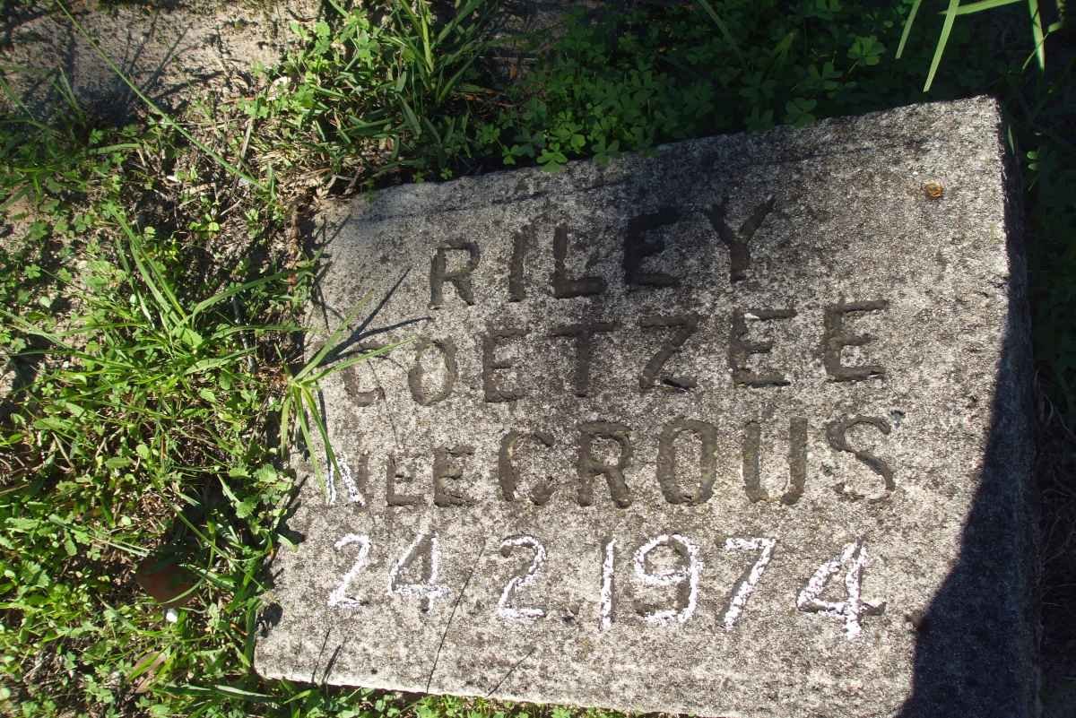 COETZEE Riley nee CROUS -1974