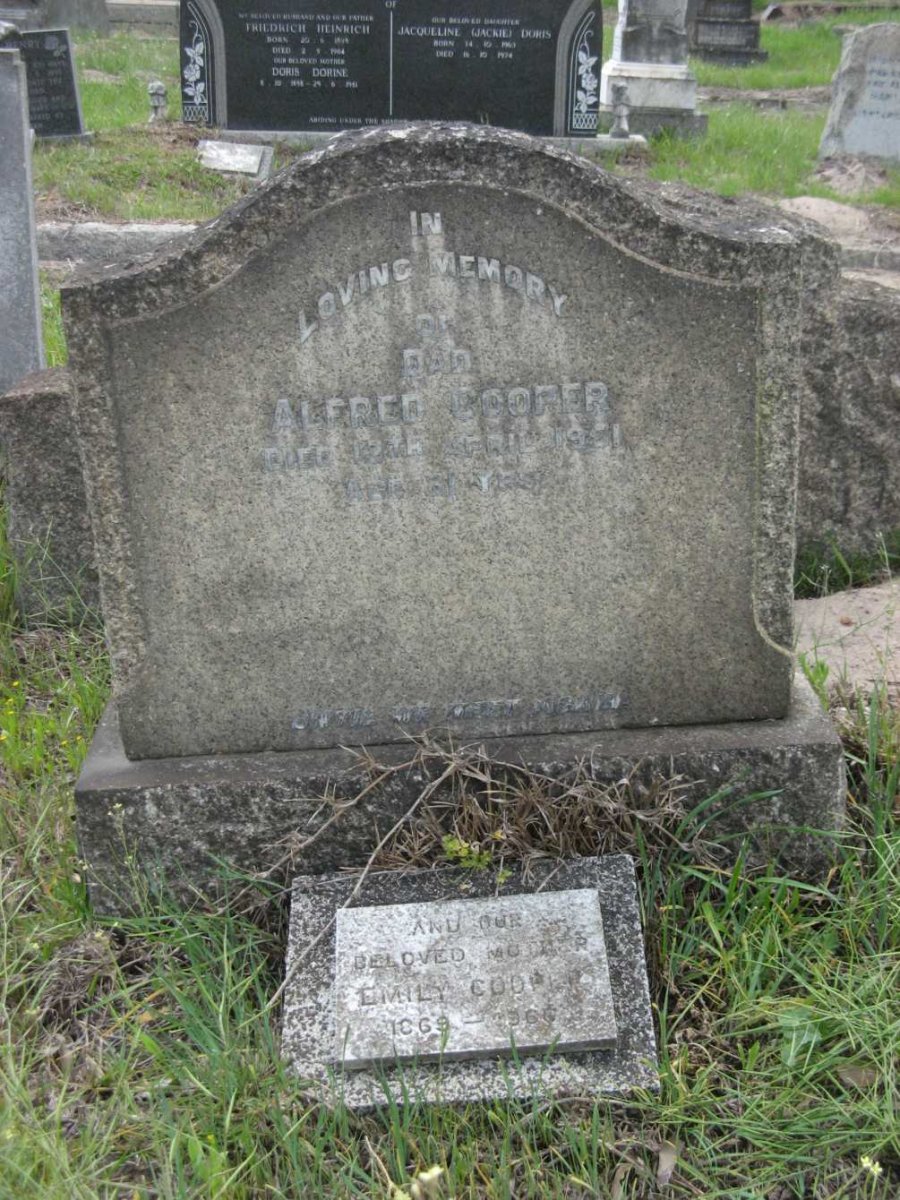 COOPER Alfred -1951 &amp; Emily 1869-1966