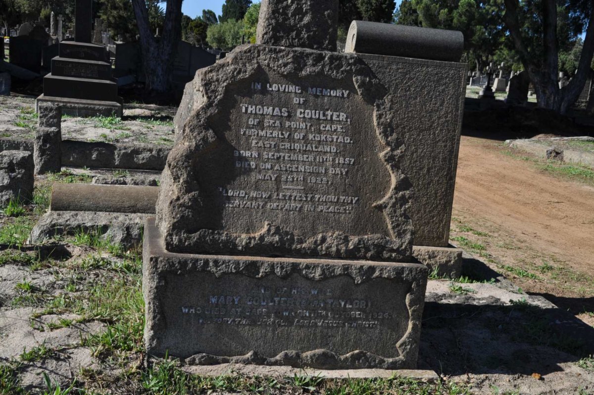 COULTER Thomas 1857-1922 &amp; Mary TAYLOR -1924