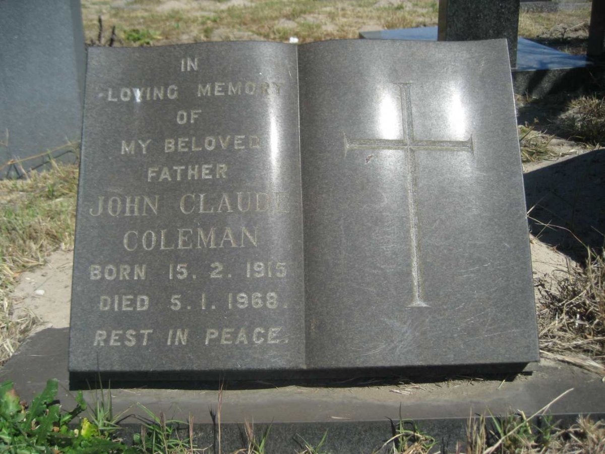 COLEMAN John Claude 1915-1968