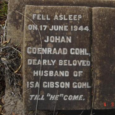 COHL Johan Coenraad -1944