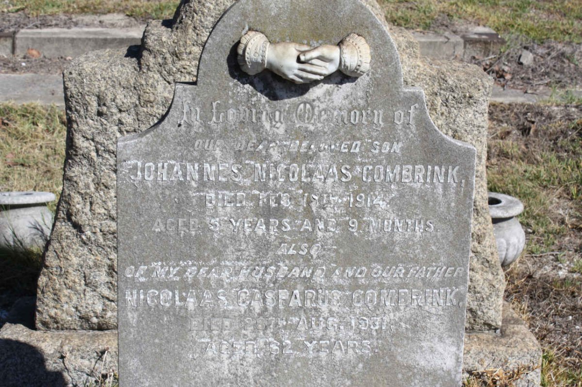 COMBRINK Nicolaas Casparus -1931 :: COMBRINK Johannes Nicolaas -1914