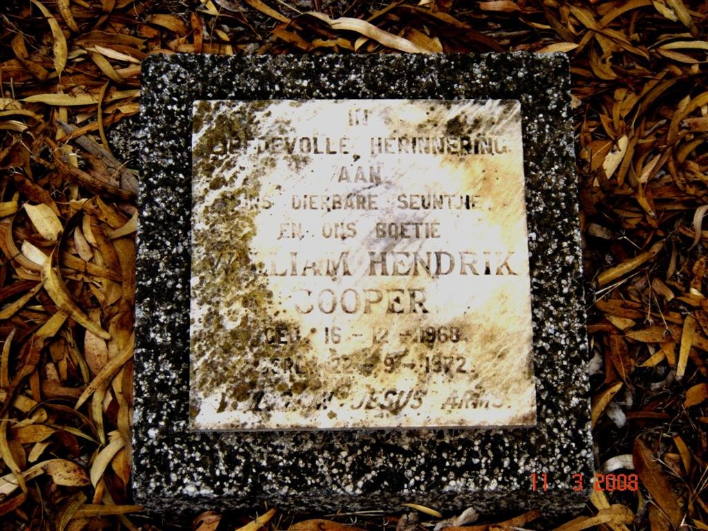 COOPER William Hendrik 1968-1972