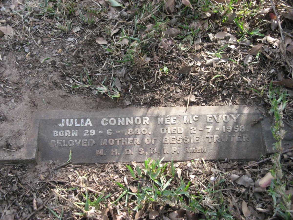 CONNOR Julia nee McEVOY 1880-1958