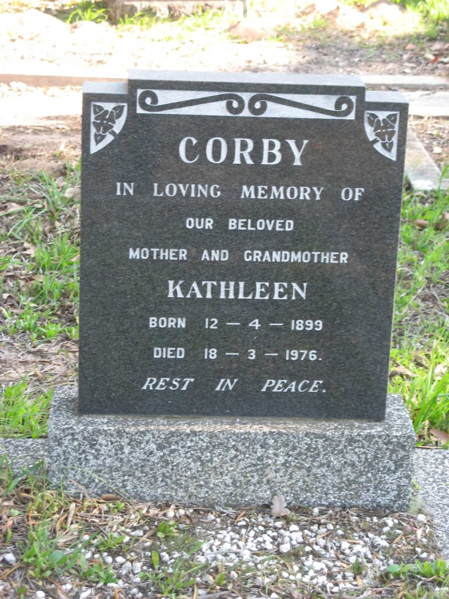 CORBY Kathleen 1899-1976