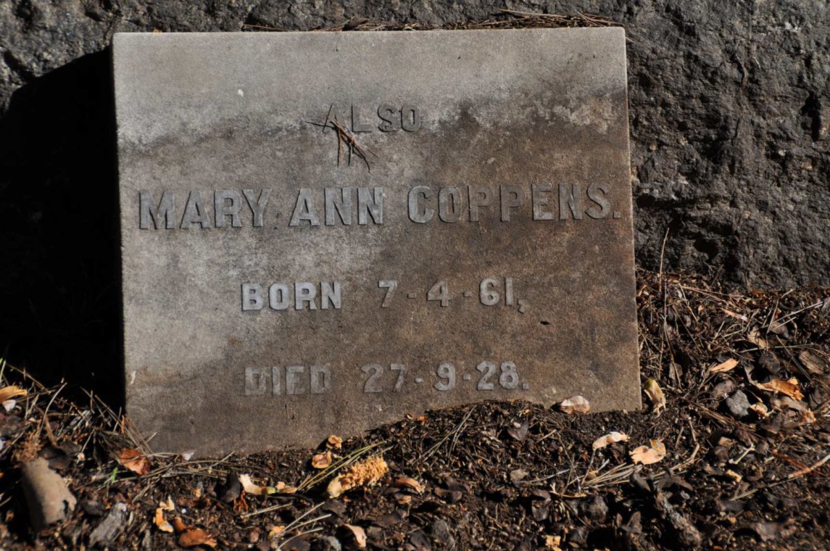 COPPENS Mary Ann 1861-1928