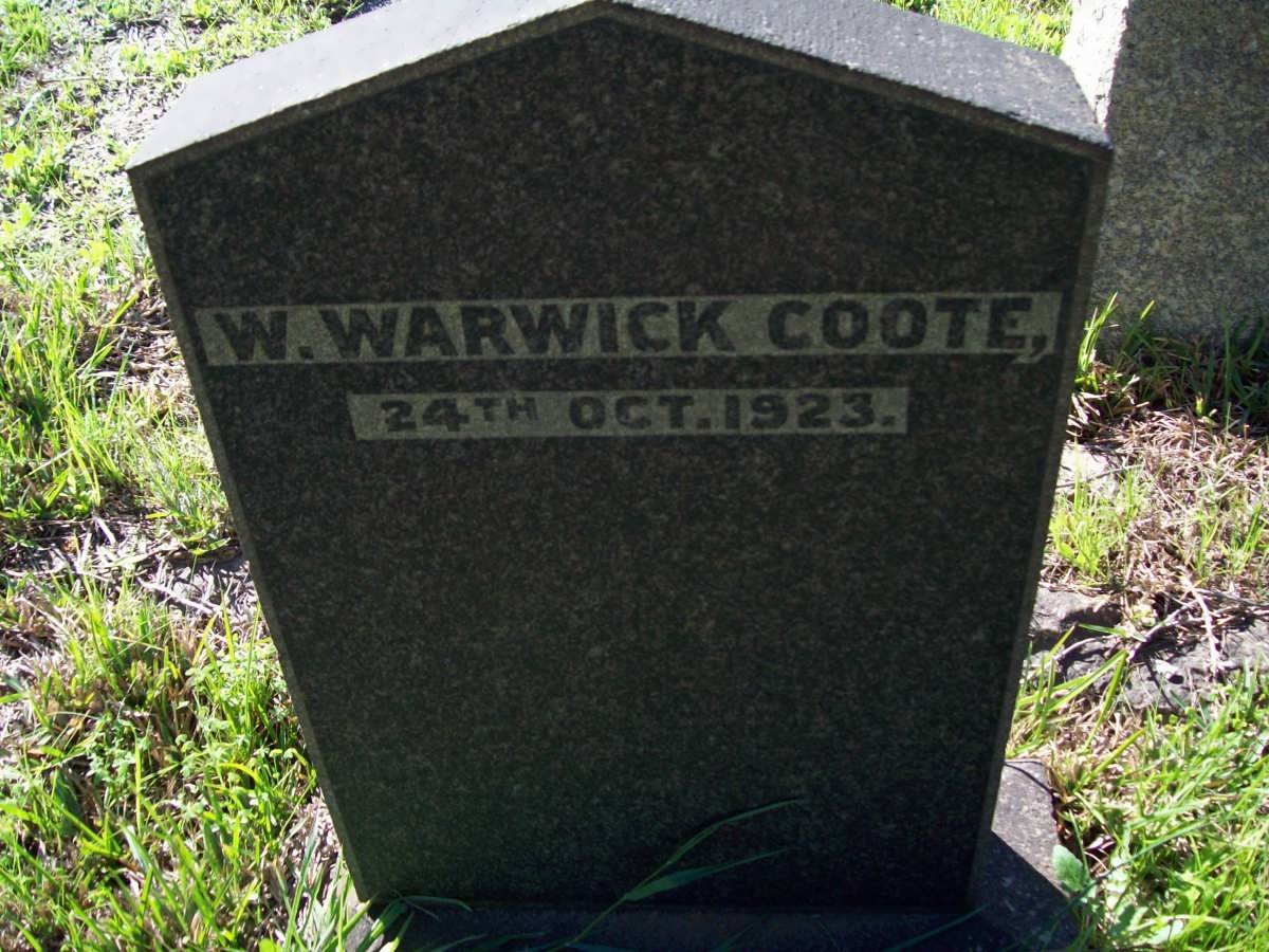 COOTE W. Warwick -1923