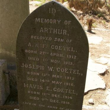 COETEL Arthur 1912-1913 :: COETEL Joseph W. 1913-1916 :: COETEL Mavis E. 1914-1916