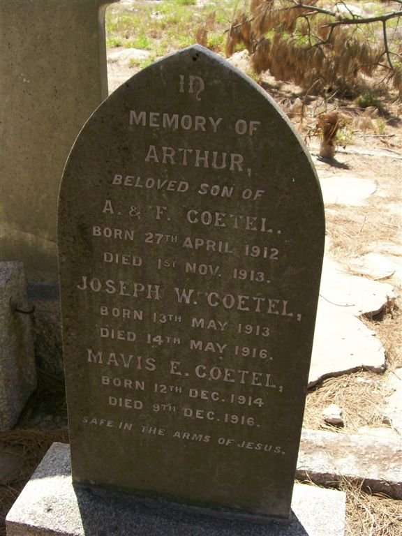 COETEL Arthur 1912-1913 :: COETEL Joseph W. 1913-1916 :: COETEL Mavis E. 1914-1916