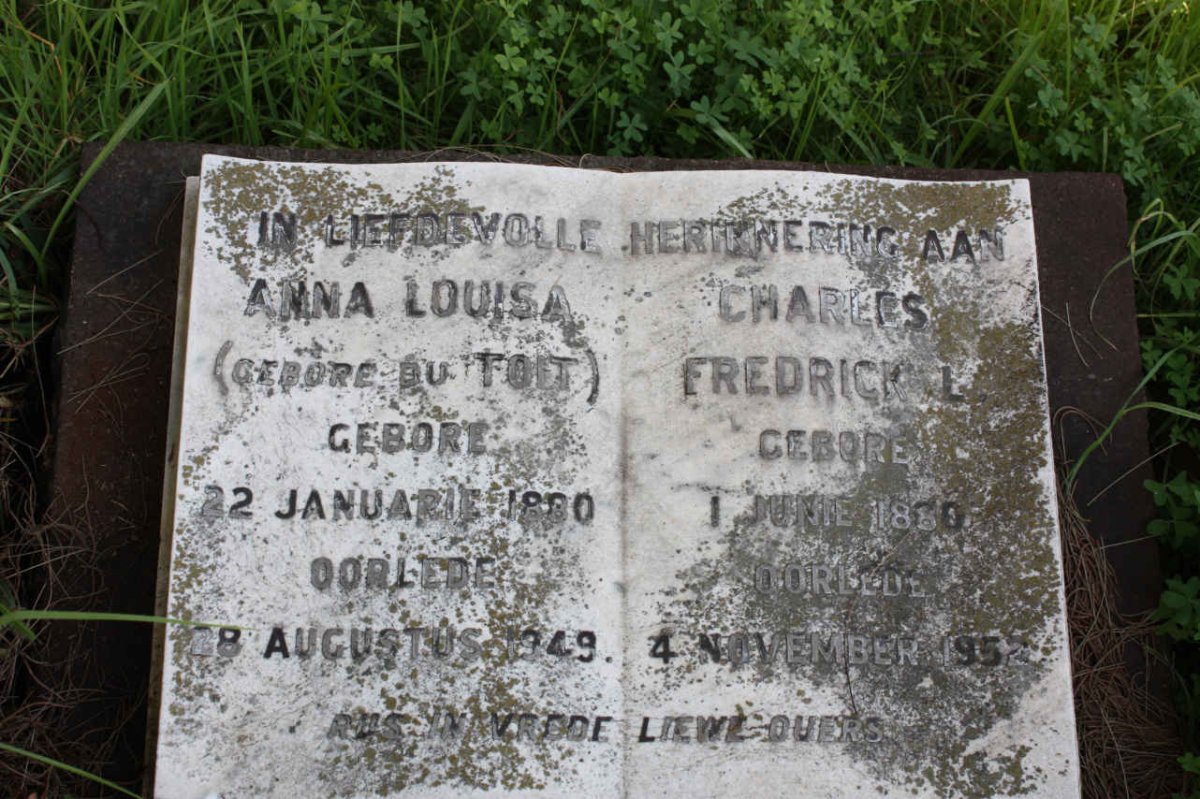 COPPENHAGEN Charles Frederick L., van 1880-1952 &amp; Anna Louisa DU TOIT 1880-1949