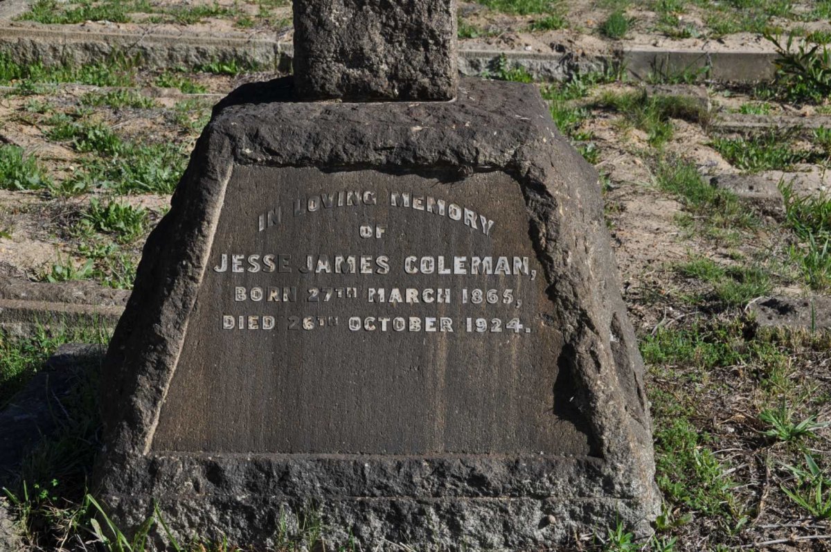 COLEMAN Jesse James 1865-1924