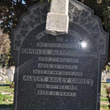 CORBEY Charles Alfred -1921 :: CORBEY Albert Bailey -1921