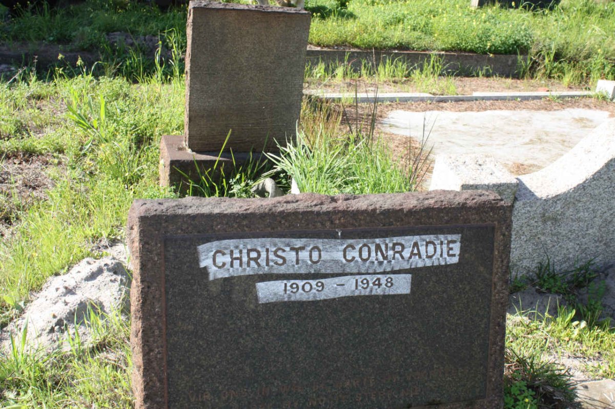 CONRADIE Christo 1909-1948
