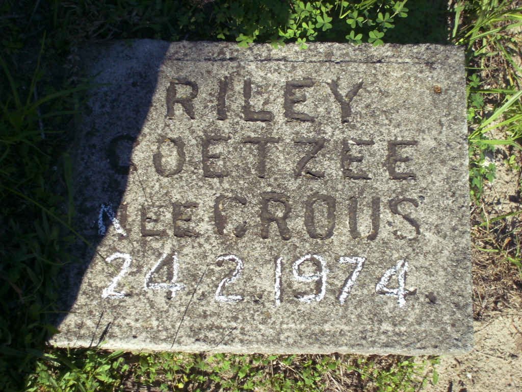 COETZEE Riley nee CROUS  -1974