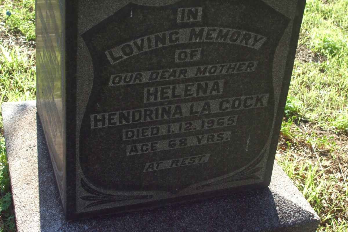 COCK Helena Hendrina, la -1965