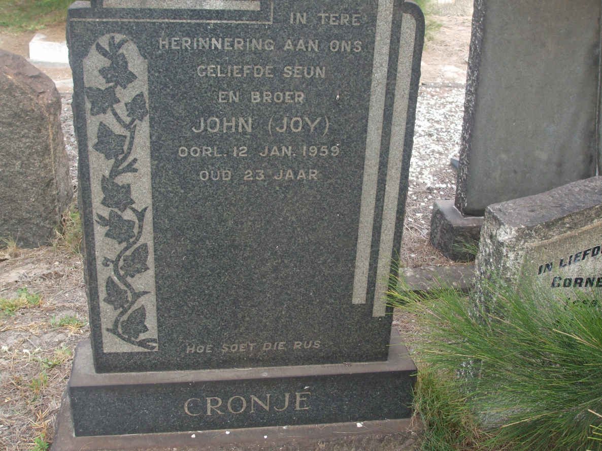 CRONJE John -1959
