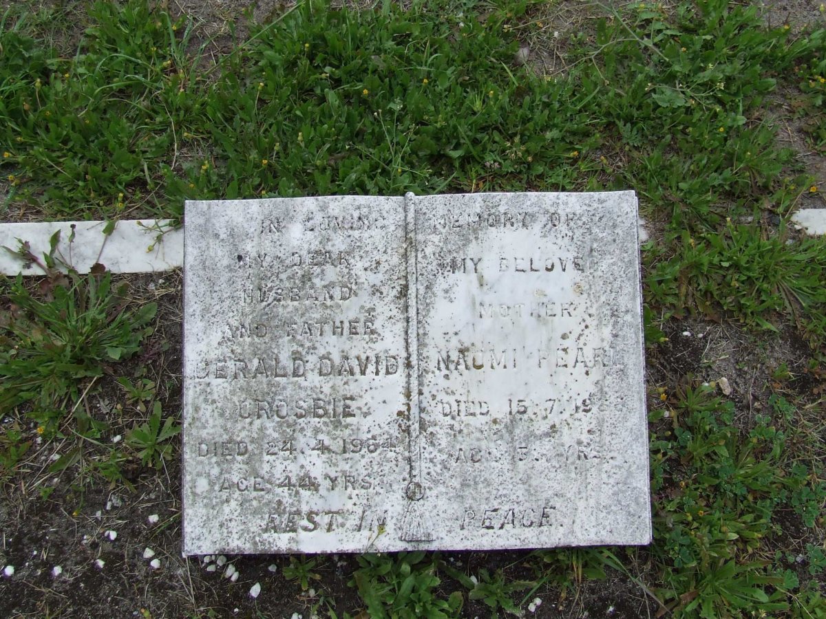 CROSBIE Gerald David -1964 &amp; Naomi Pearl -19??