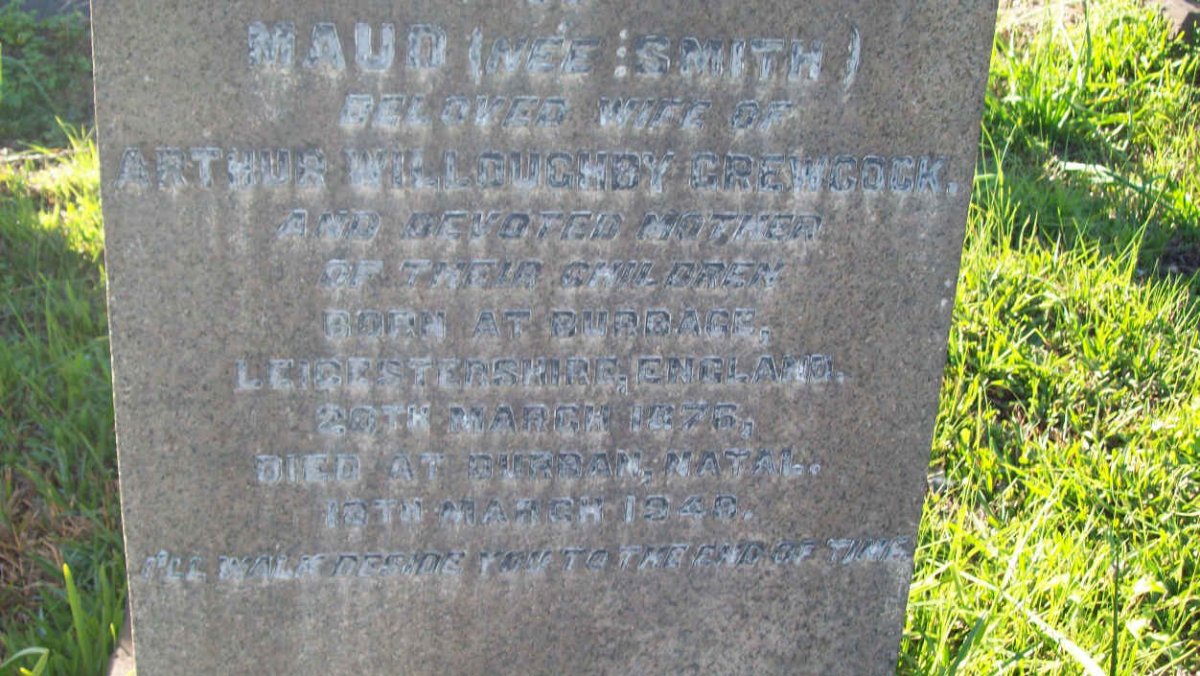 CREWCOCK Maud nee SMITH 1876-1949