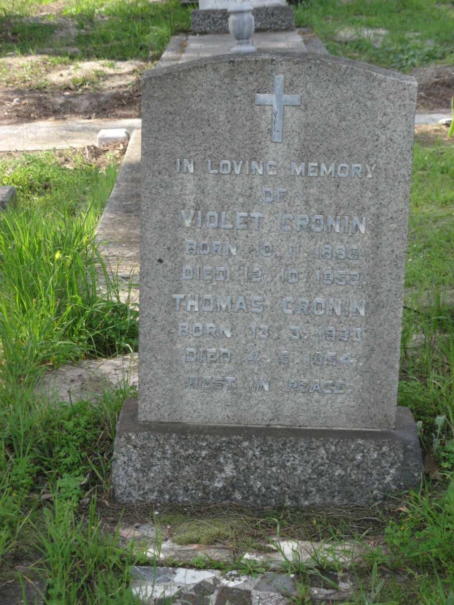 CRONIN Thomas 1893-1954 &amp; Violet 1896-1952
