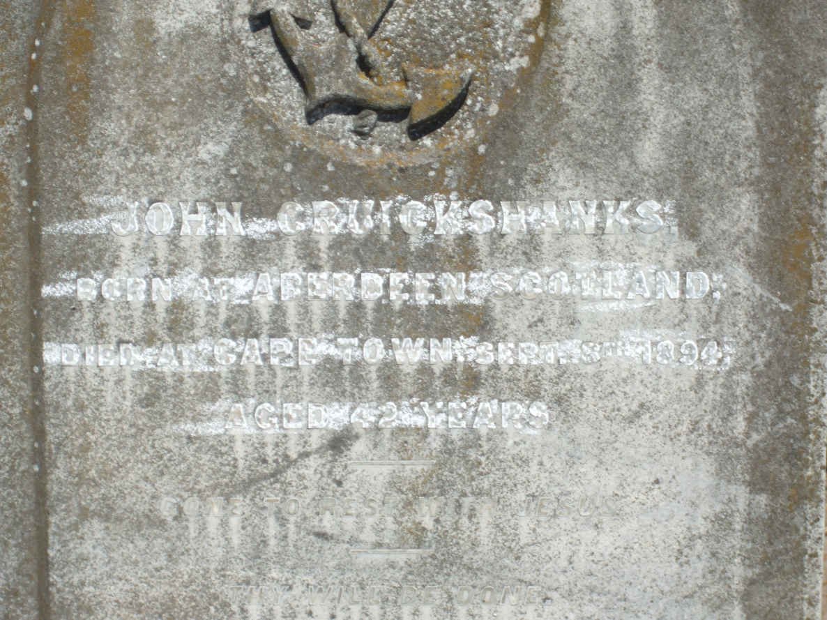 CRUICKSHANKS John -1894